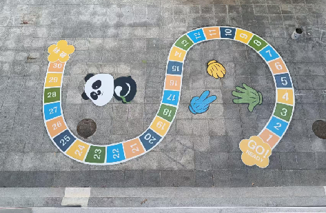 淮安地面游戏彩绘