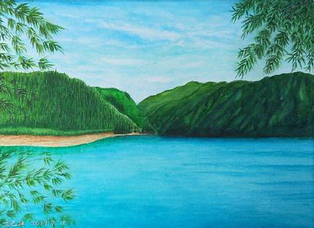 淮安在墙绘中，如何绘画绿水青山？