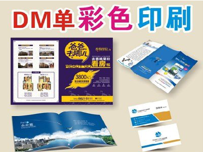 淮安单页印刷，色彩搭配简单。
